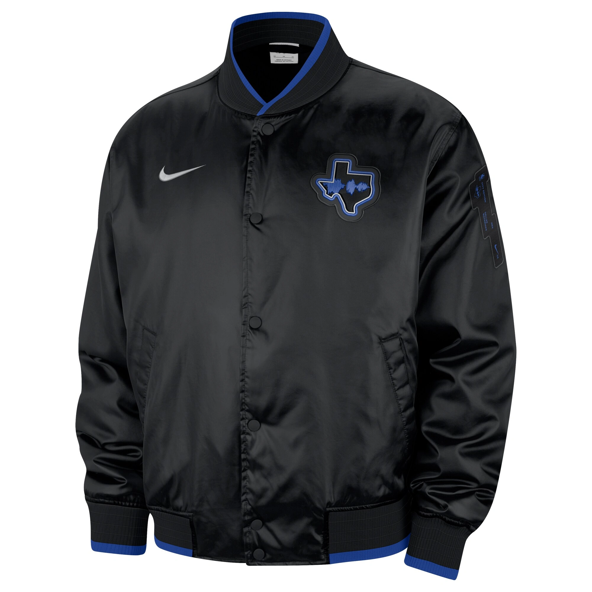 Dallas Mavericks Courtside Premier Black Polyester Jacket