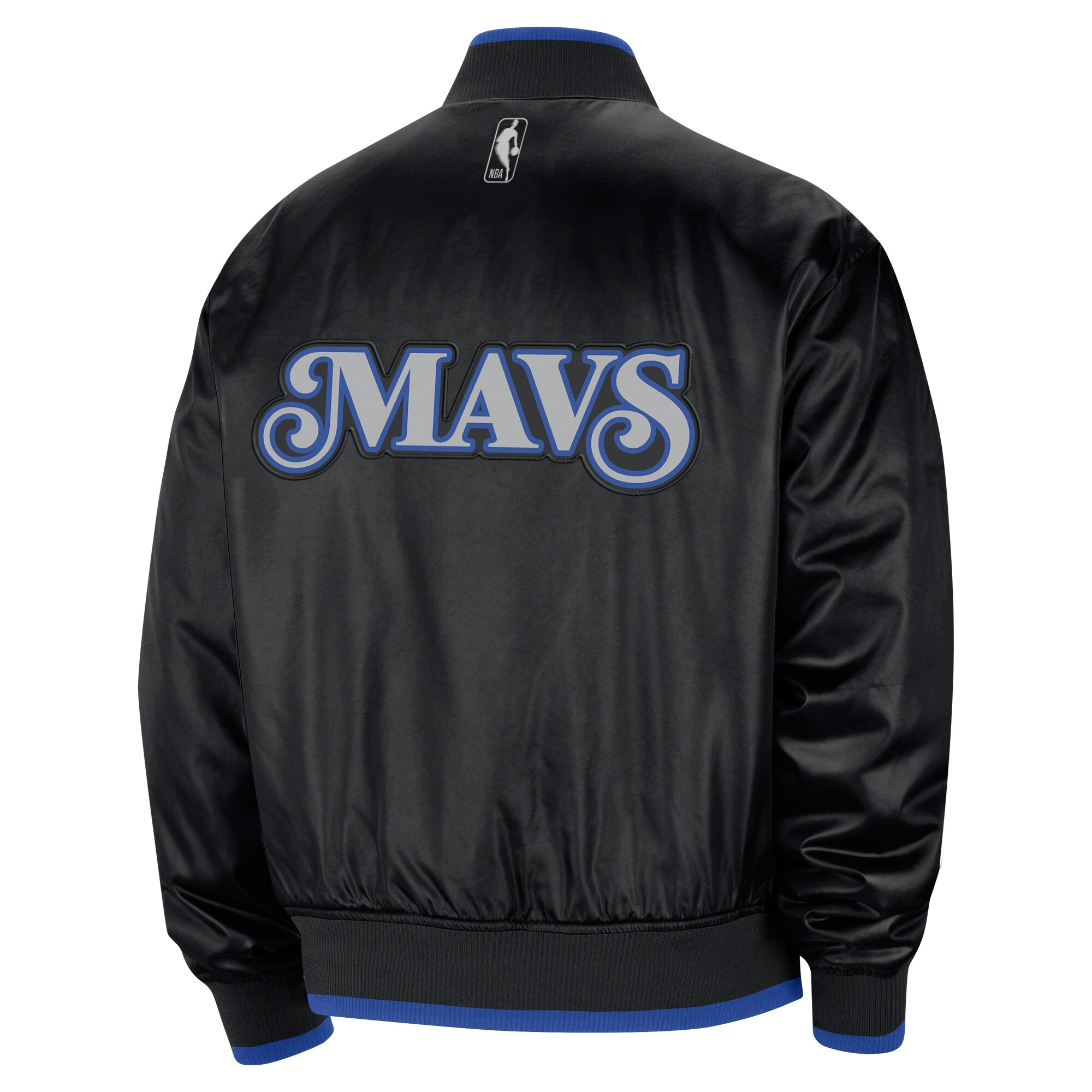 Alternative view of Dallas Mavericks Courtside Premier Black Polyester Jacket