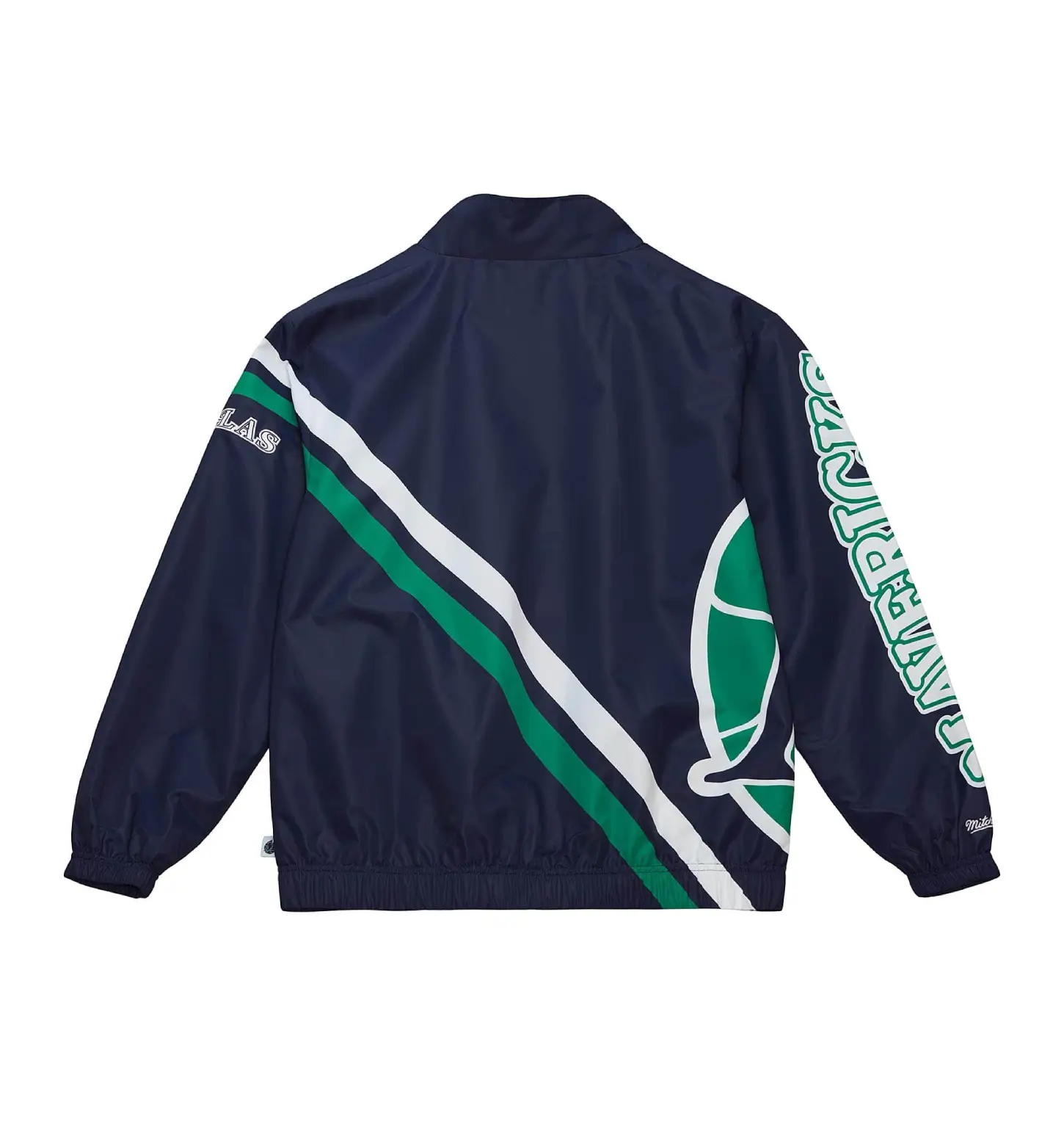 Alternative view of Dallas Mavericks Exploded Logo Warm-Up Black Wool Jacket