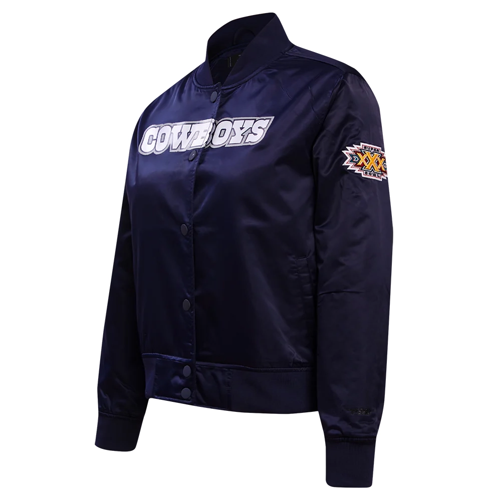 Alternative view of Dallas Cowboys Women's Classic Purple Satin Jacket
