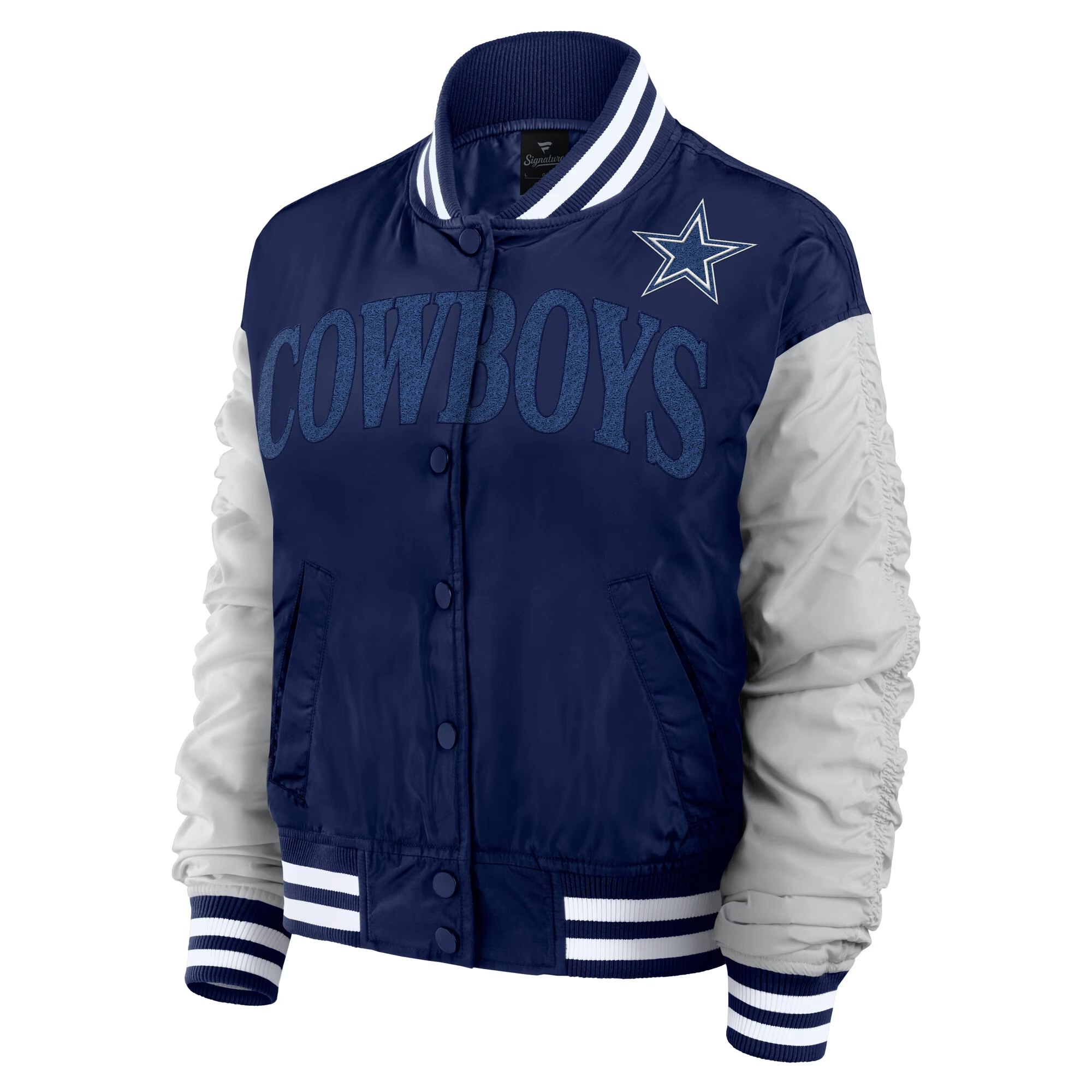 Dallas Cowboys Women's Elements Wave Navy/Grey Polyester Jacket