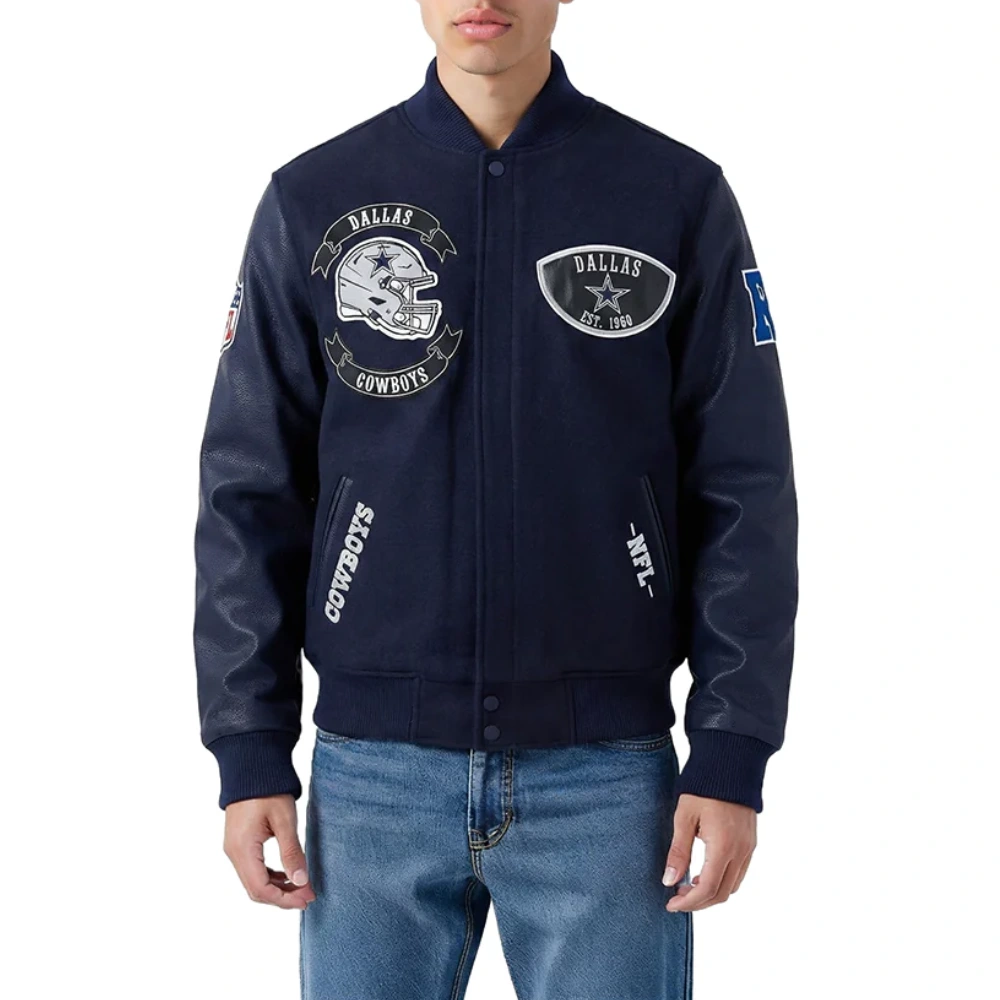 Dallas Cowboys Born For Sport Wool/Leather Jacket