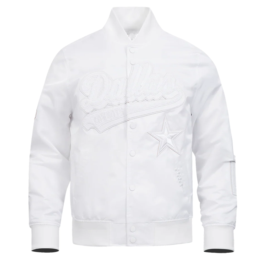 Dallas Cowboys White Out Polyester Jacket