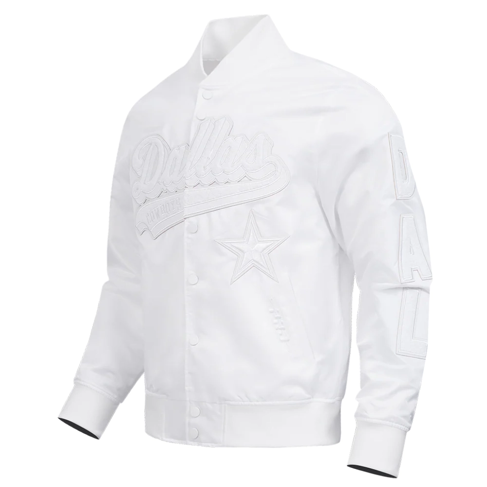 Alternative view of Dallas Cowboys White Out Polyester Jacket
