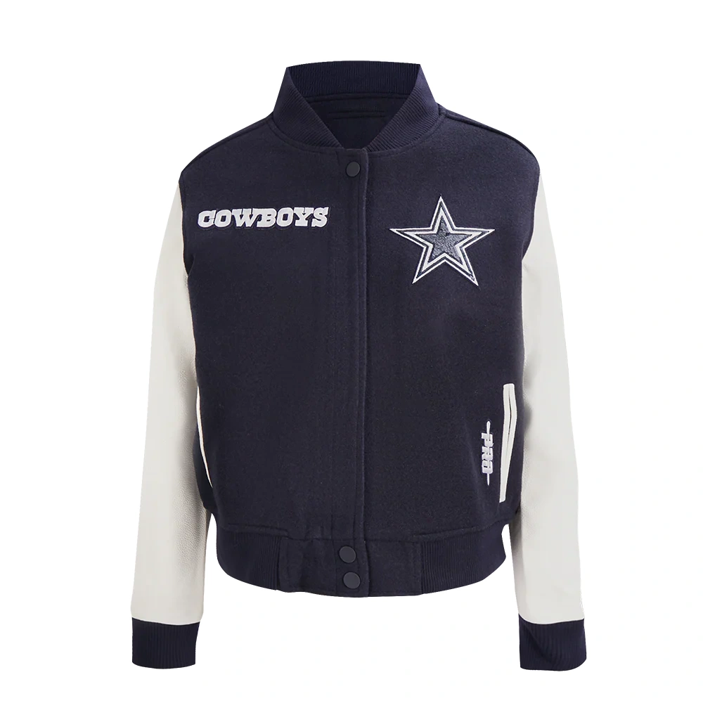 Dallas Cowboys Women's Game Day Classics Wool/Leather Jacket