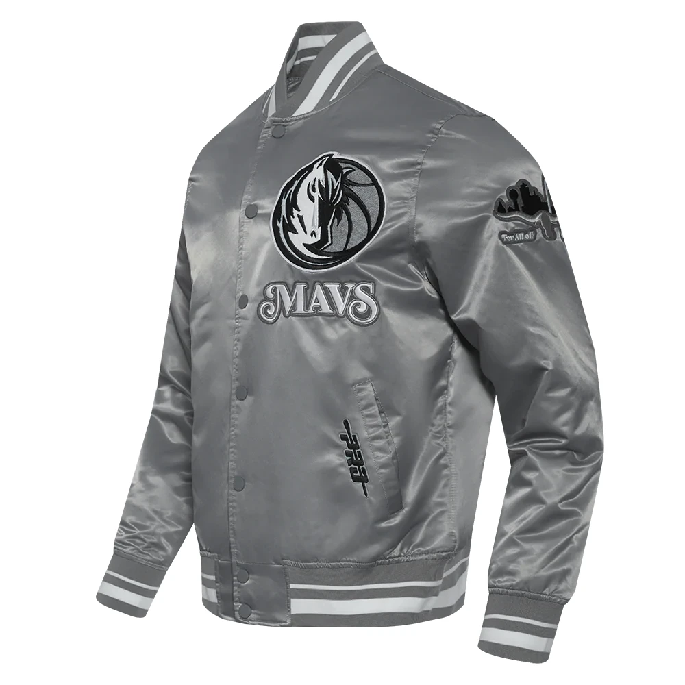 Alternative view of Dallas Mavericks City Edition 24-25 Gray Satin Jacket