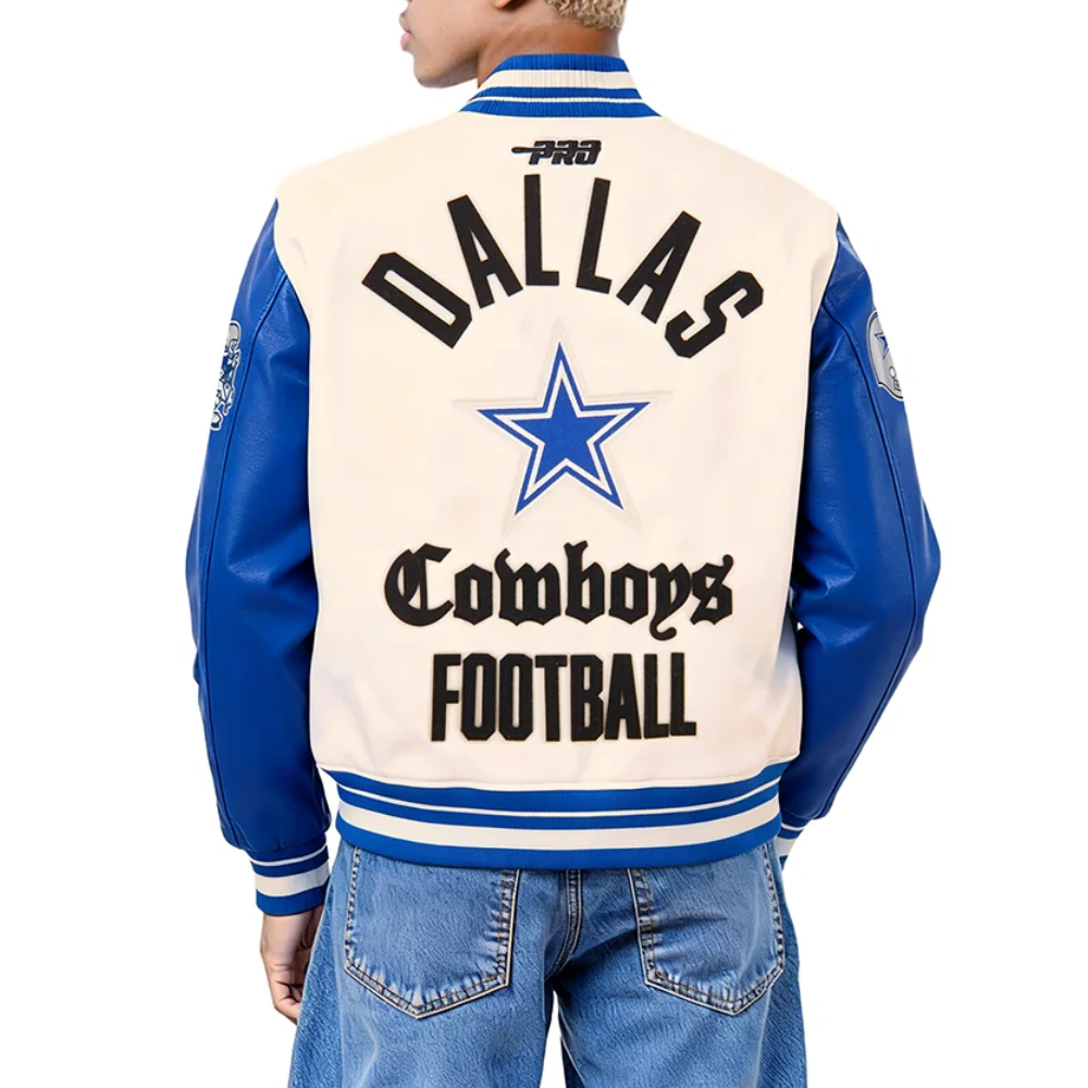 Alternative view of Dallas Cowboys Modern Originals Wool/Leather Jacket