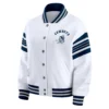 Dallas Cowboys Women's Full-Snap Fleece White Jacket