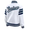 Dallas Cowboys Women's Full-Snap Fleece White Jacket - Image 2