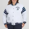 Dallas Cowboys Women's Full-Snap Fleece White Jacket - Image 4