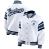 Dallas Cowboys Women's Full-Snap Fleece White Jacket - Image 3