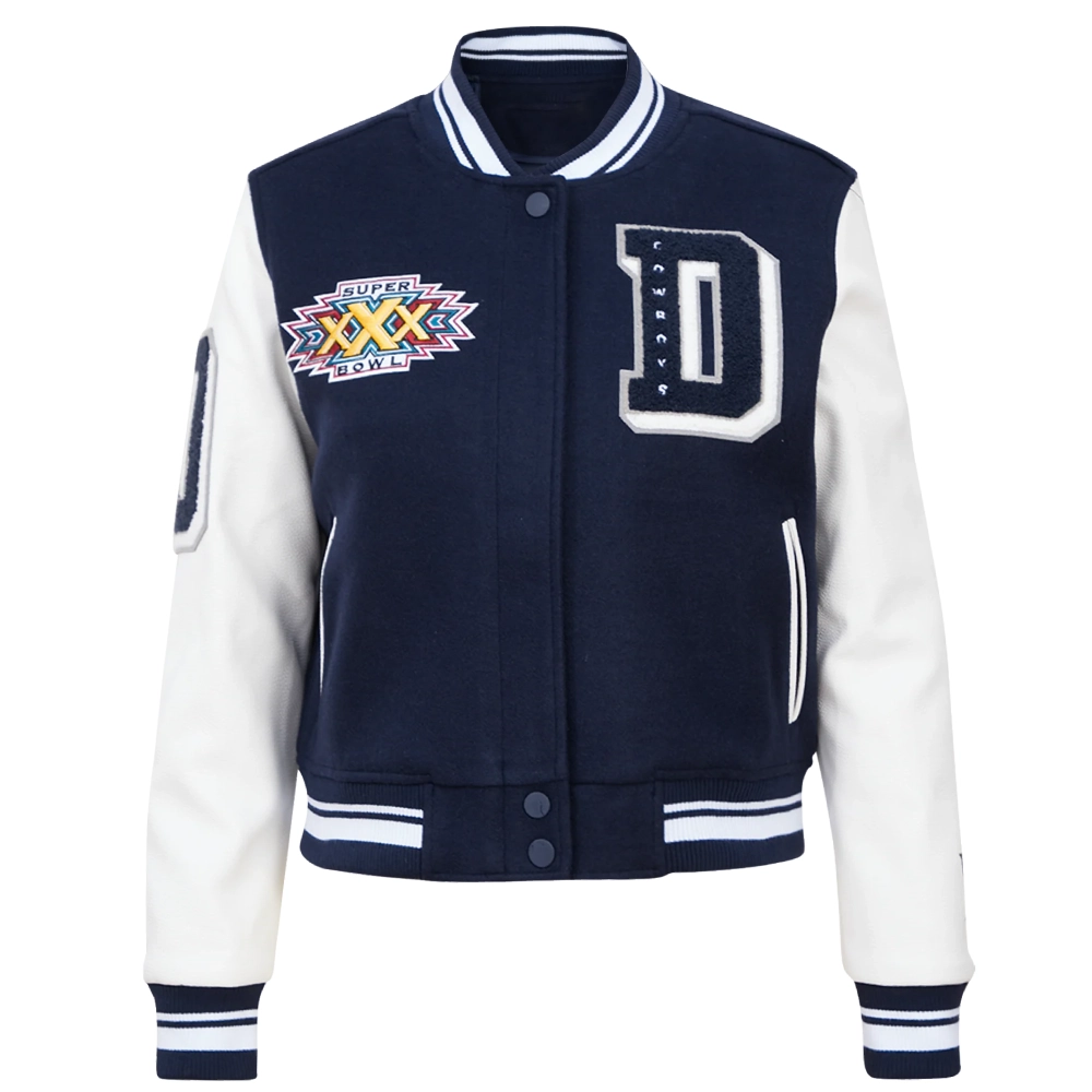 Dallas Cowboys Women's Mashup Wool/Leather Jacket