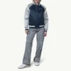 Dallas Cowboys Women's Final Score Navy/Silver Satin Jacket - Image 2